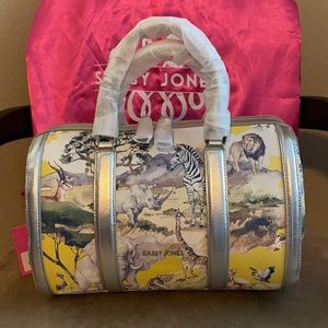 Sassy Jones 100% Leather Animal Print Purse